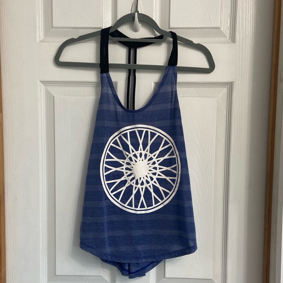 Nike Dri-Fit T-back Tank Top Blue Size Small